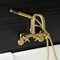 Aqua Vintage AE8457DX Wall Mount Clawfoot Tub Faucet, Brushed Brass AE8457DX - alternate 3